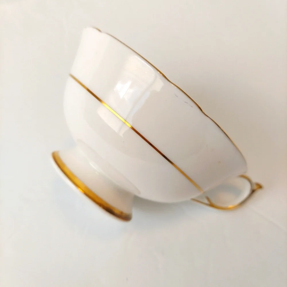 Paragon Pink Gold Filigree Tea Cup & Saucer - Picture 7 of 11